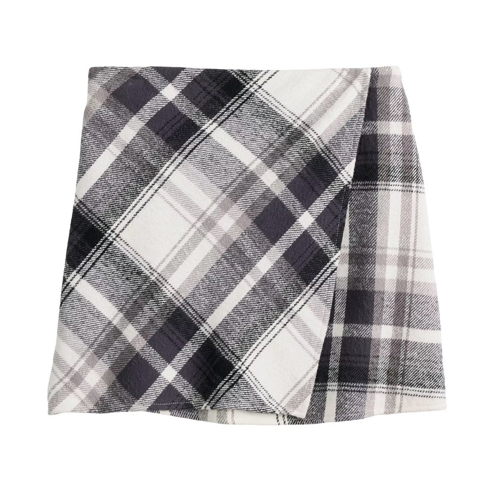 Girl’s SO® Plaid Wrap Front Skirt